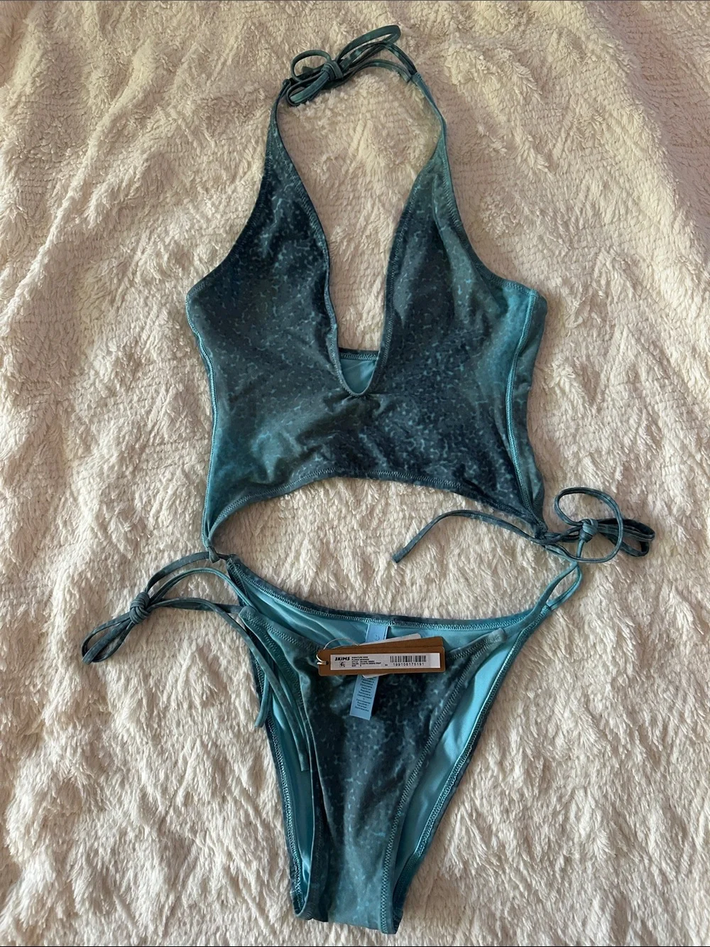 SKIMS Signature Swim Plunge Monokini NWT